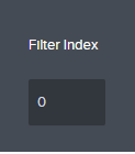 The Filter Index represents the order of your filters. Each new filter will increment this index automatically.  If you want to re-order your filter, you would change this value.  